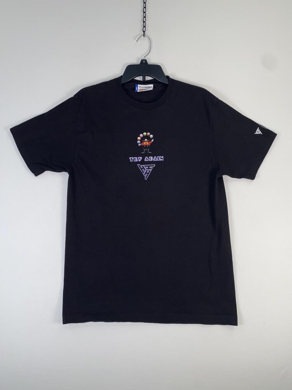 Hypland Shirt Mens Large Black Sonic The Hedgehog Gaming Graphic Tee T-Shirt
